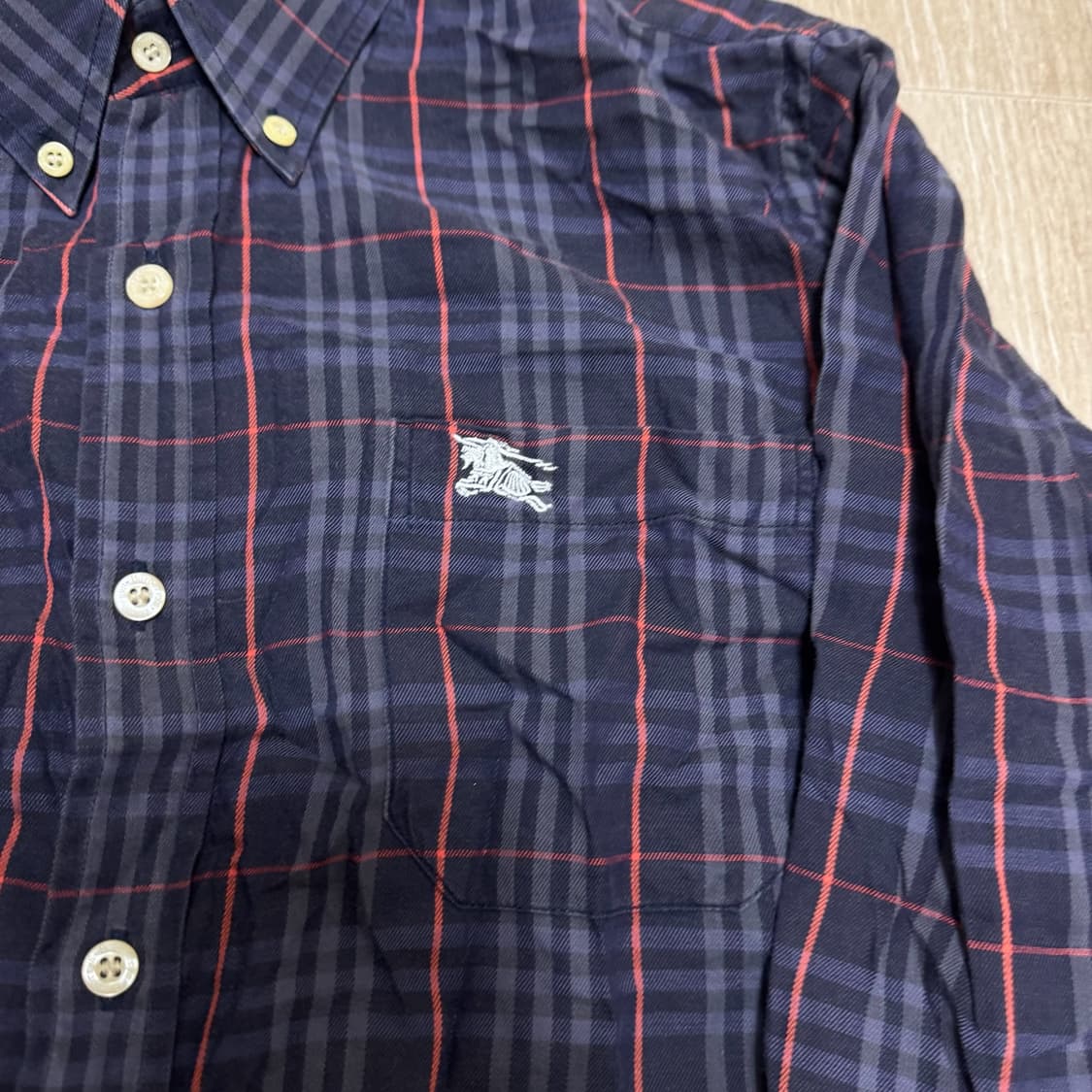버버리 런던 노바체크 체크셔츠 M/95  상품이미지3