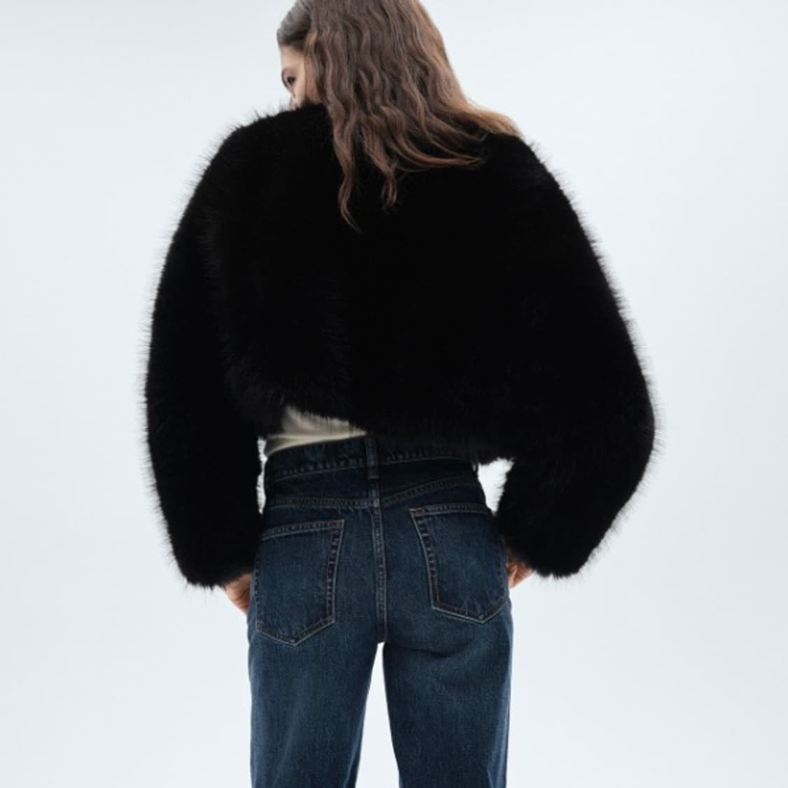 Mango 망고 퍼자켓 블랙 S 상품이미지2