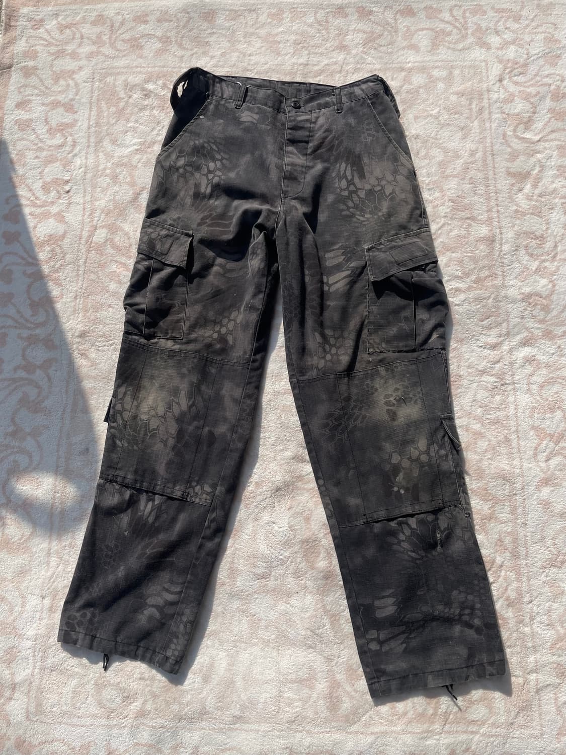 블랙 텍티컬 카모 카고팬츠 상품이미지3