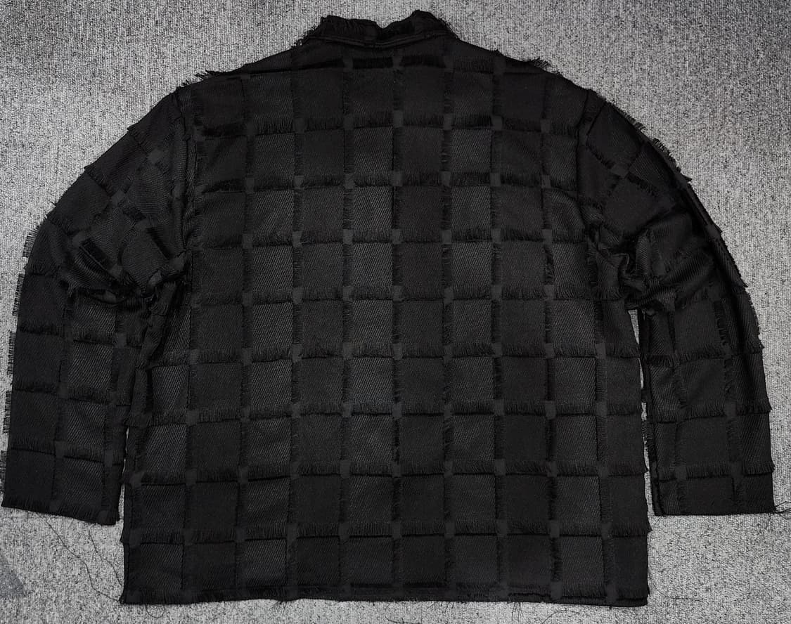 빈티지 유니크 스퀘어 프런지 셔츠 자켓 상품이미지2