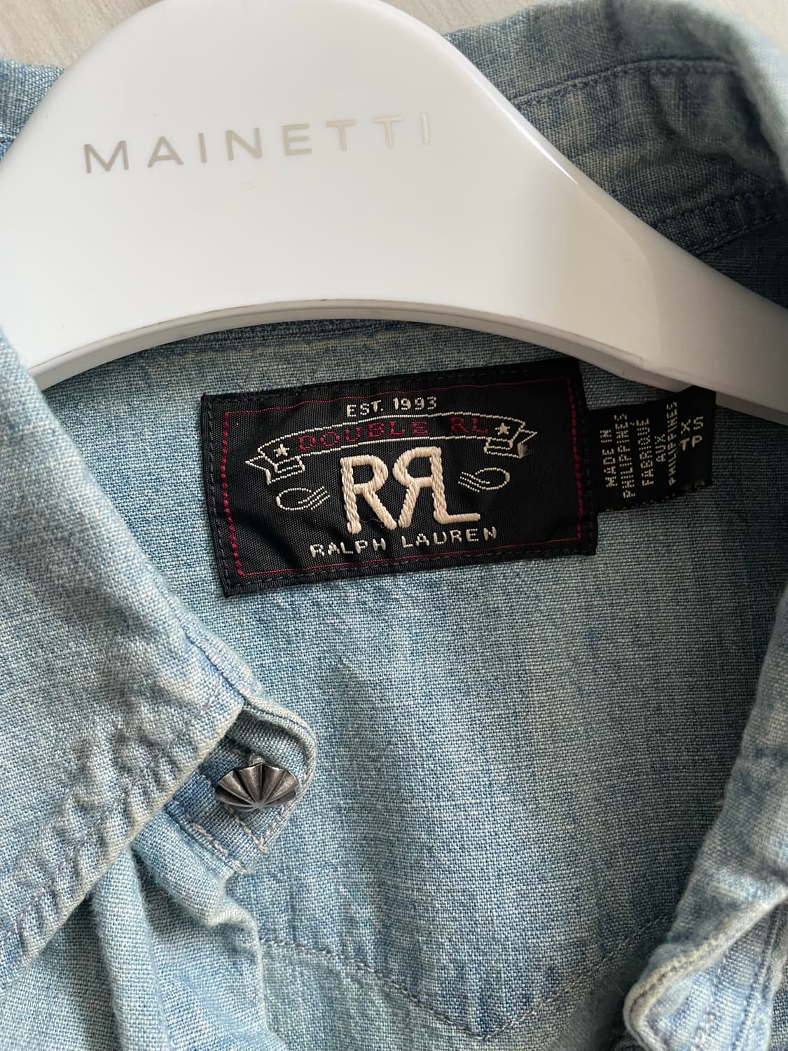 정품보장/RRL 더블알엘 여자 데님셔츠 XS 상품이미지2