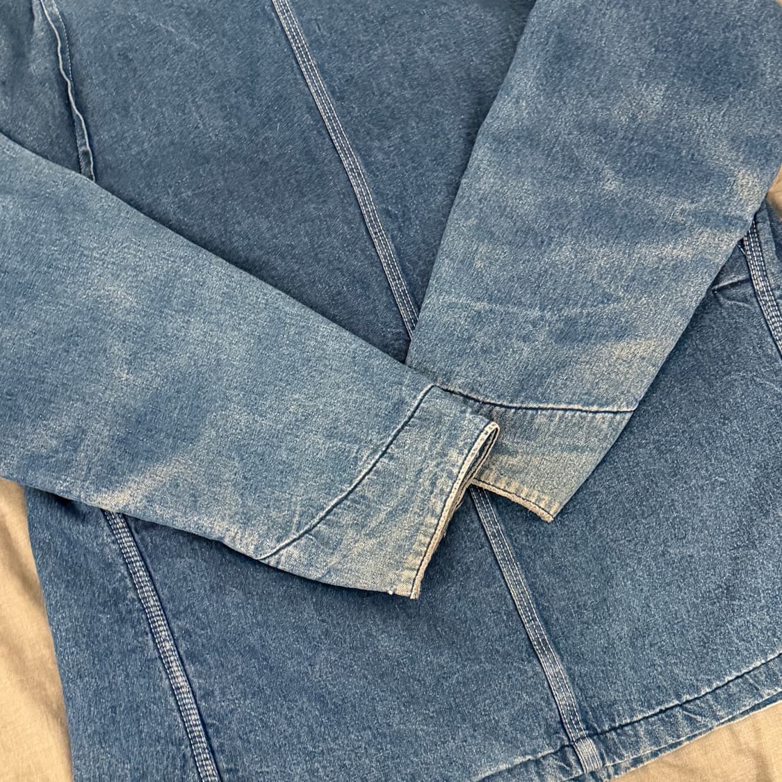 90’s Carhartt 8LC denim chore jacket 상품이미지8