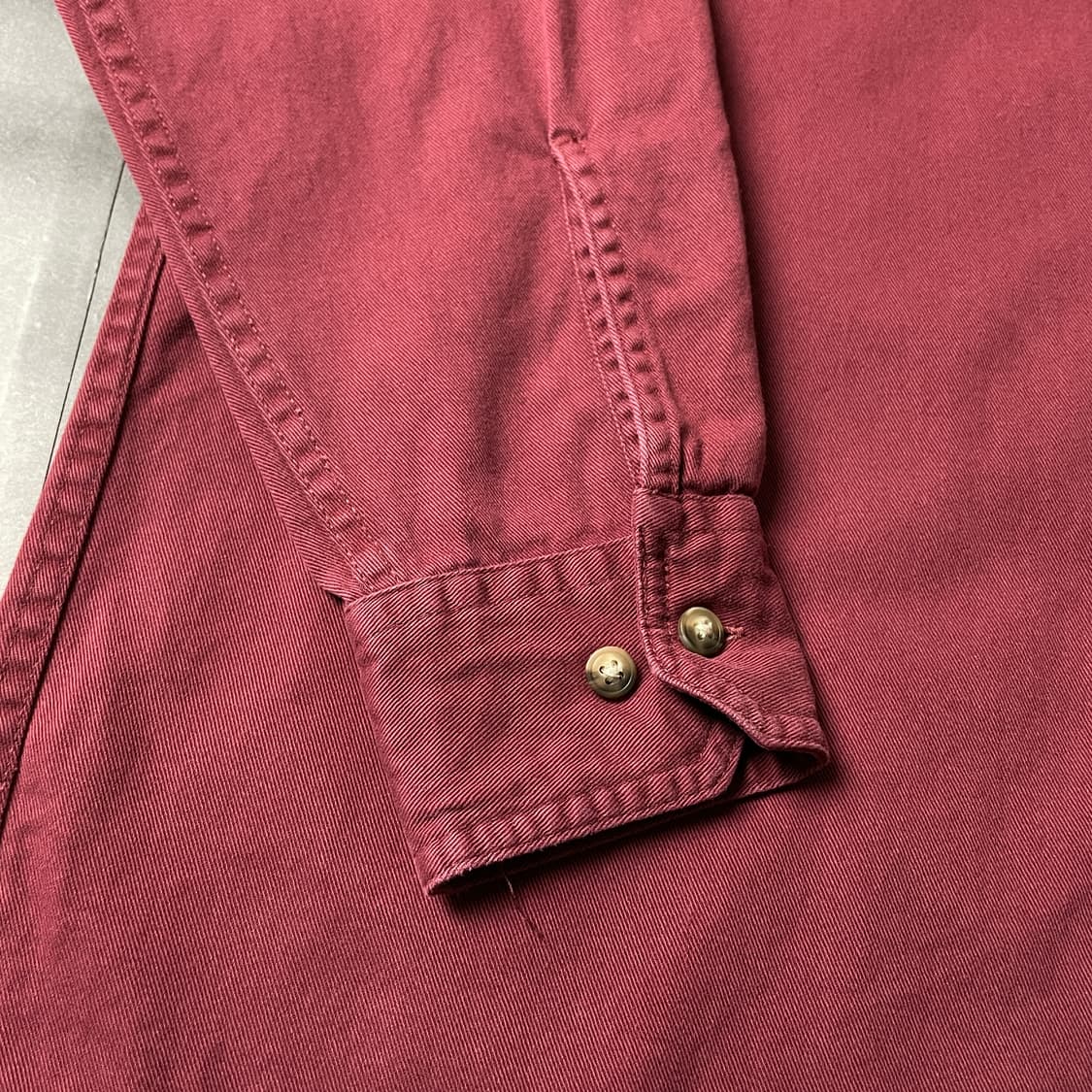 WRANGLER 랭글러 빈티지 플랩포켓 와인 코튼 셔츠 A00593 상품이미지5