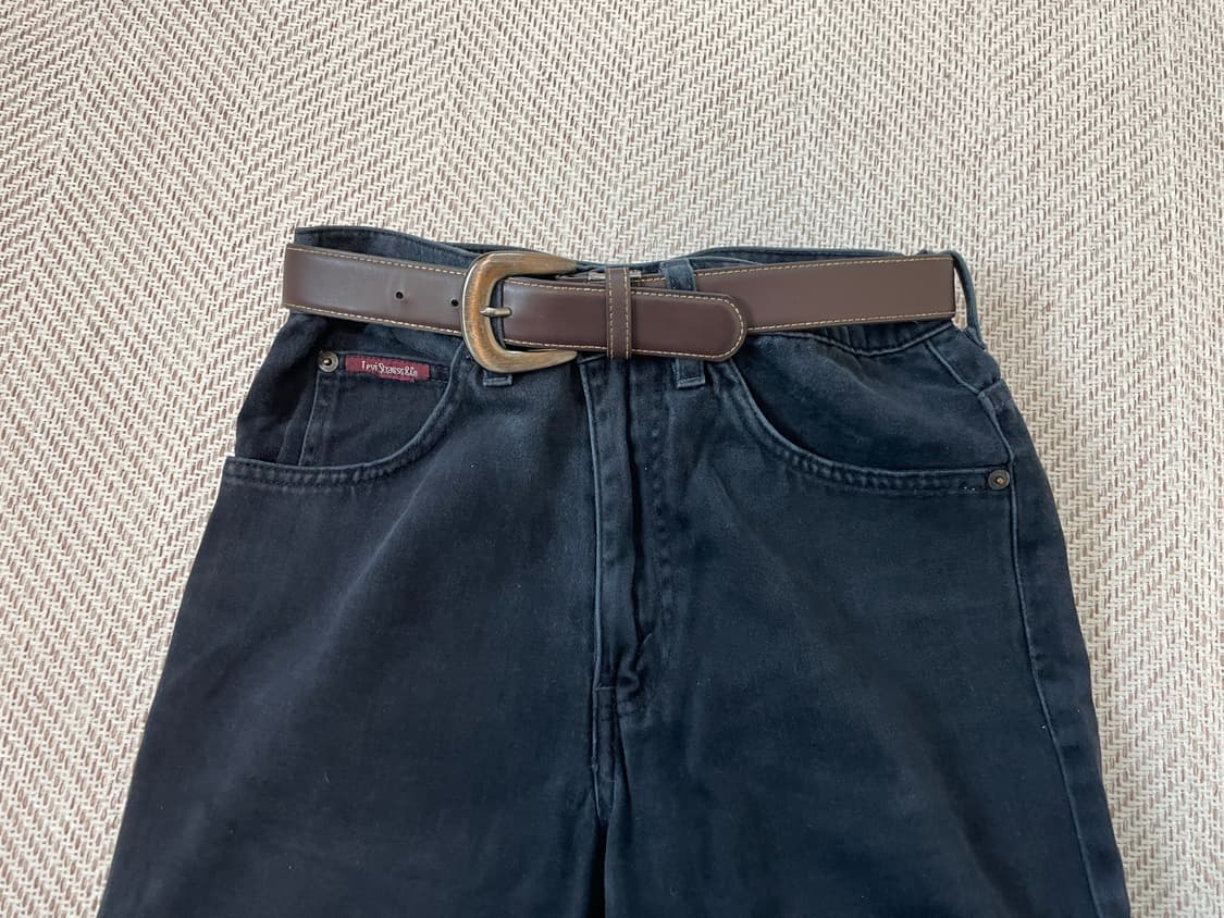 빈티지 브라운 버클 벨트 J03871 상품이미지1