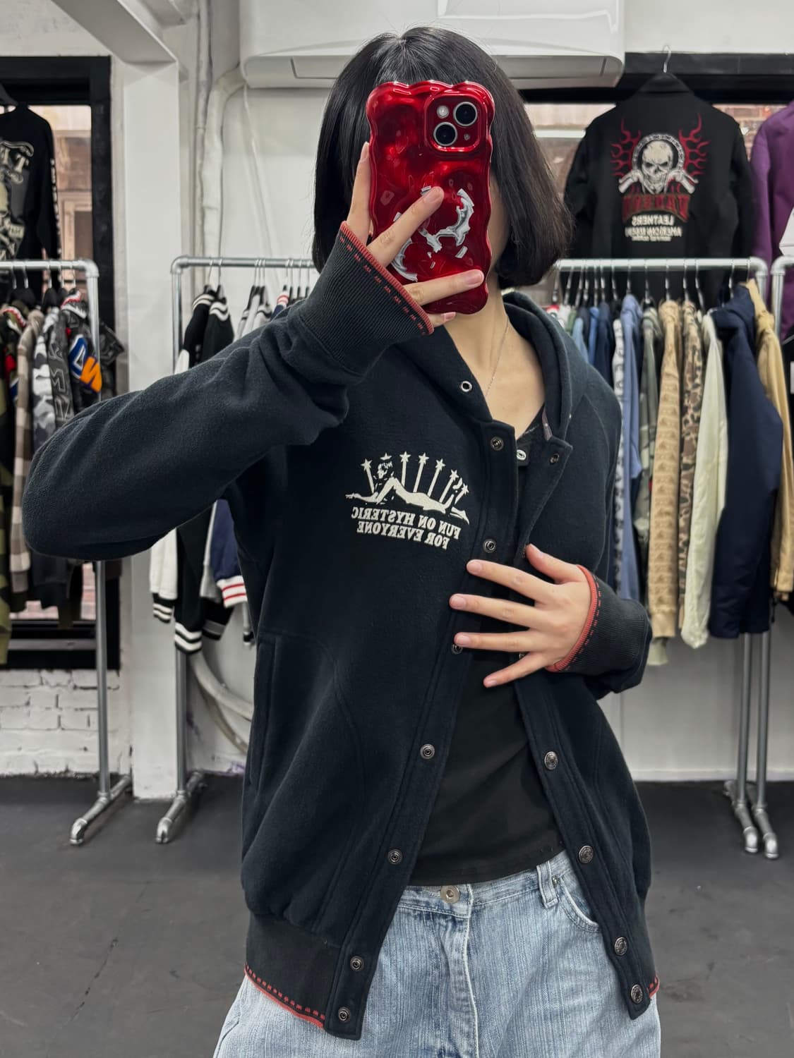 히스테릭 글래머 히스걸 코튼 후드 자켓 상품이미지2