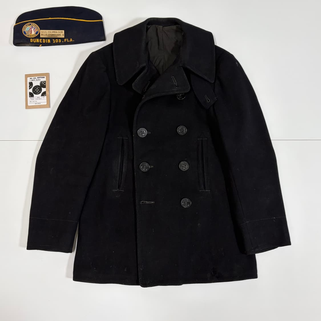 [OG]40’s WW2 USN 피코트 동일 사용자 모자 세트 상품이미지2