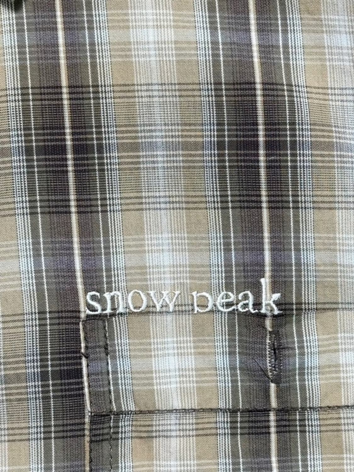 SNOW PEAK 체크 반팔 셔츠 105 상품이미지2