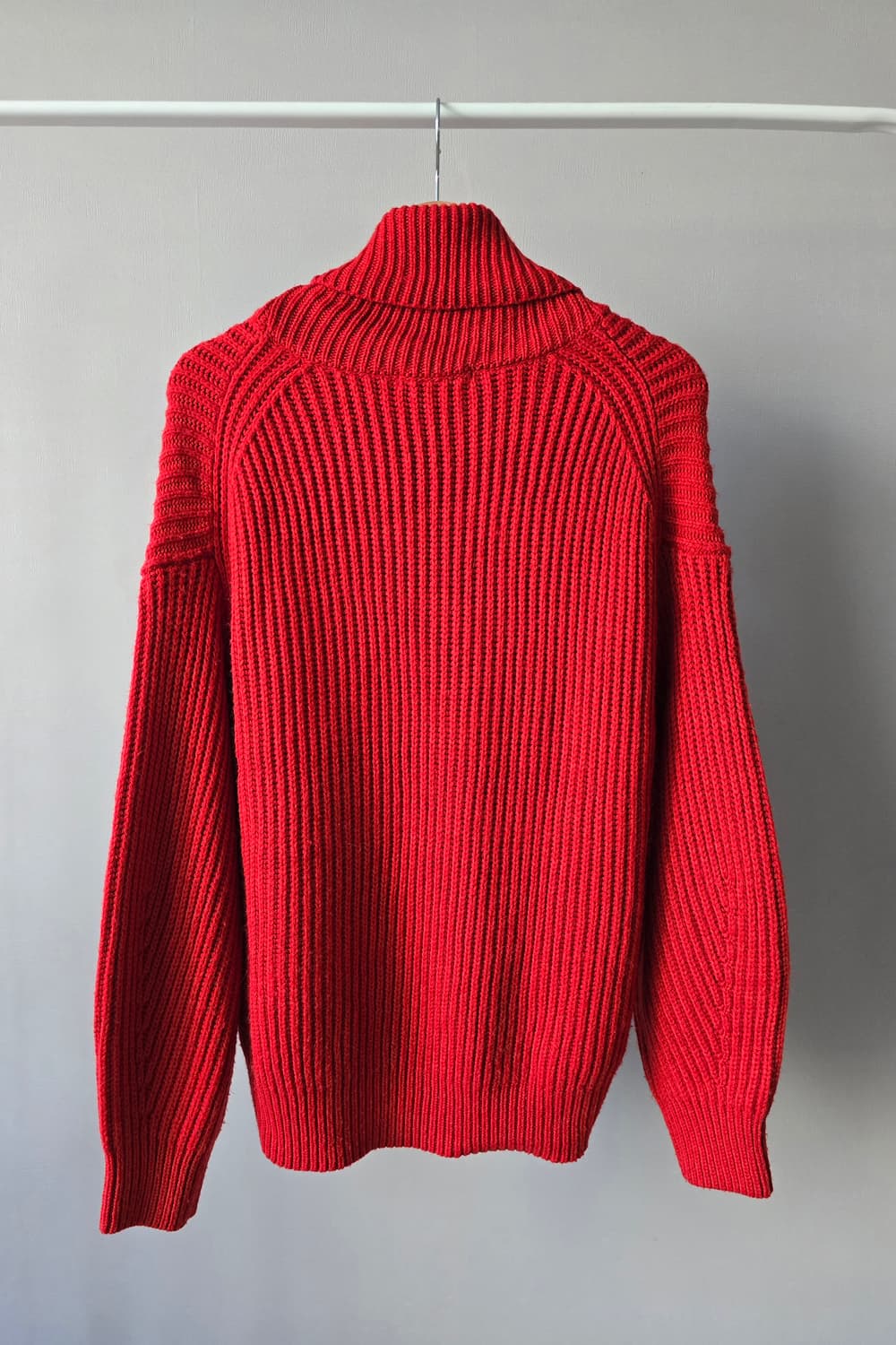 더스티 오렌지 레드 폴라 니트 상품이미지5