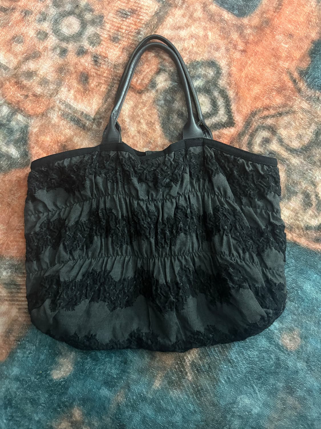 TTF✳️요지야마모토 느와르 플라워 토트백 상품이미지2