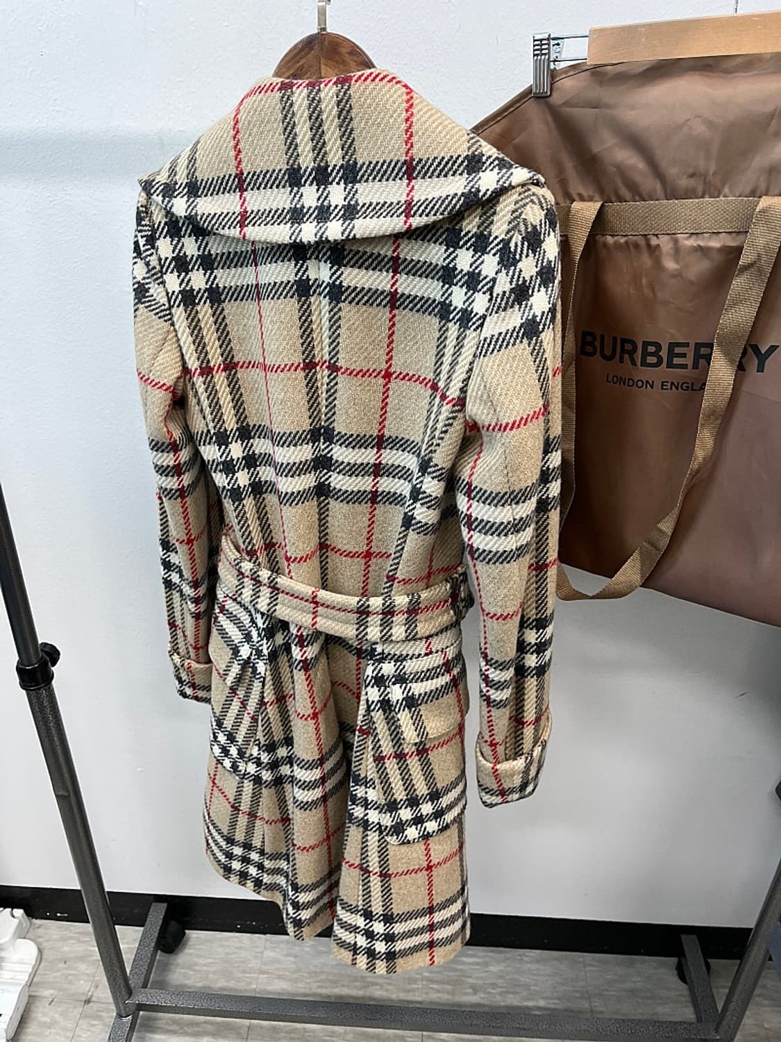 여) 버버리 런던 노바체크 울 트렌치코트 상품이미지8