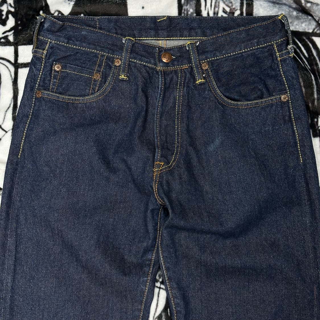 EVISU 에비수 핑크 시그니처 자수 로고 팬츠 상품이미지3