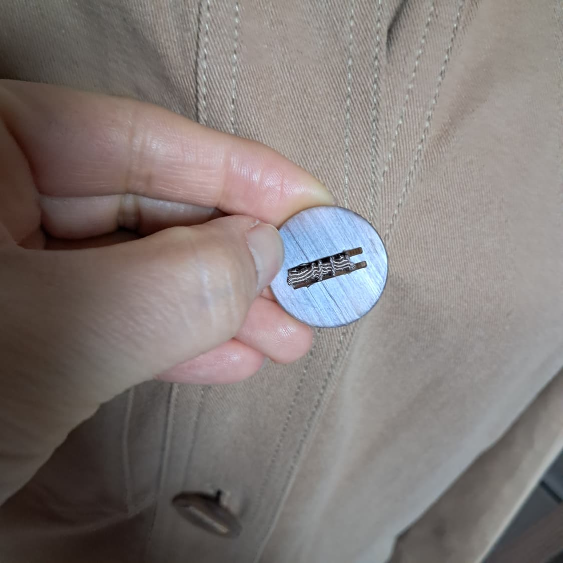 랑방컬렉션 베이지 자켓 55~66(사진속 벨트는 미포함) 상품이미지8