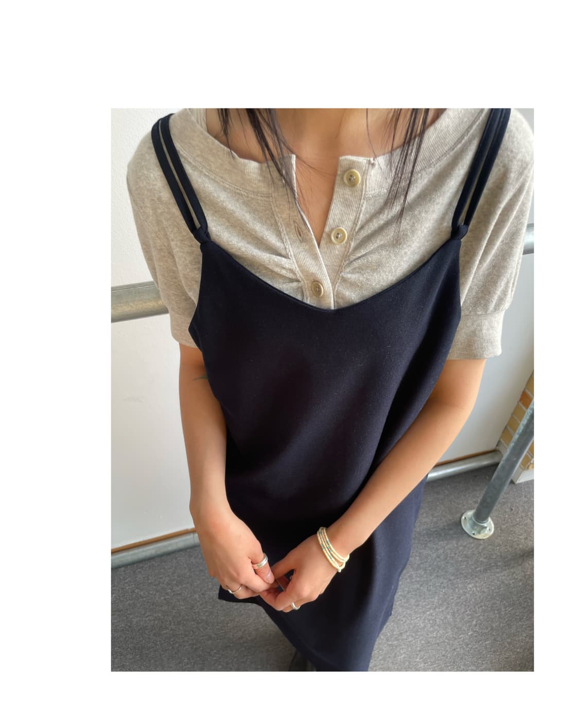 Terry button pullover 상품이미지1