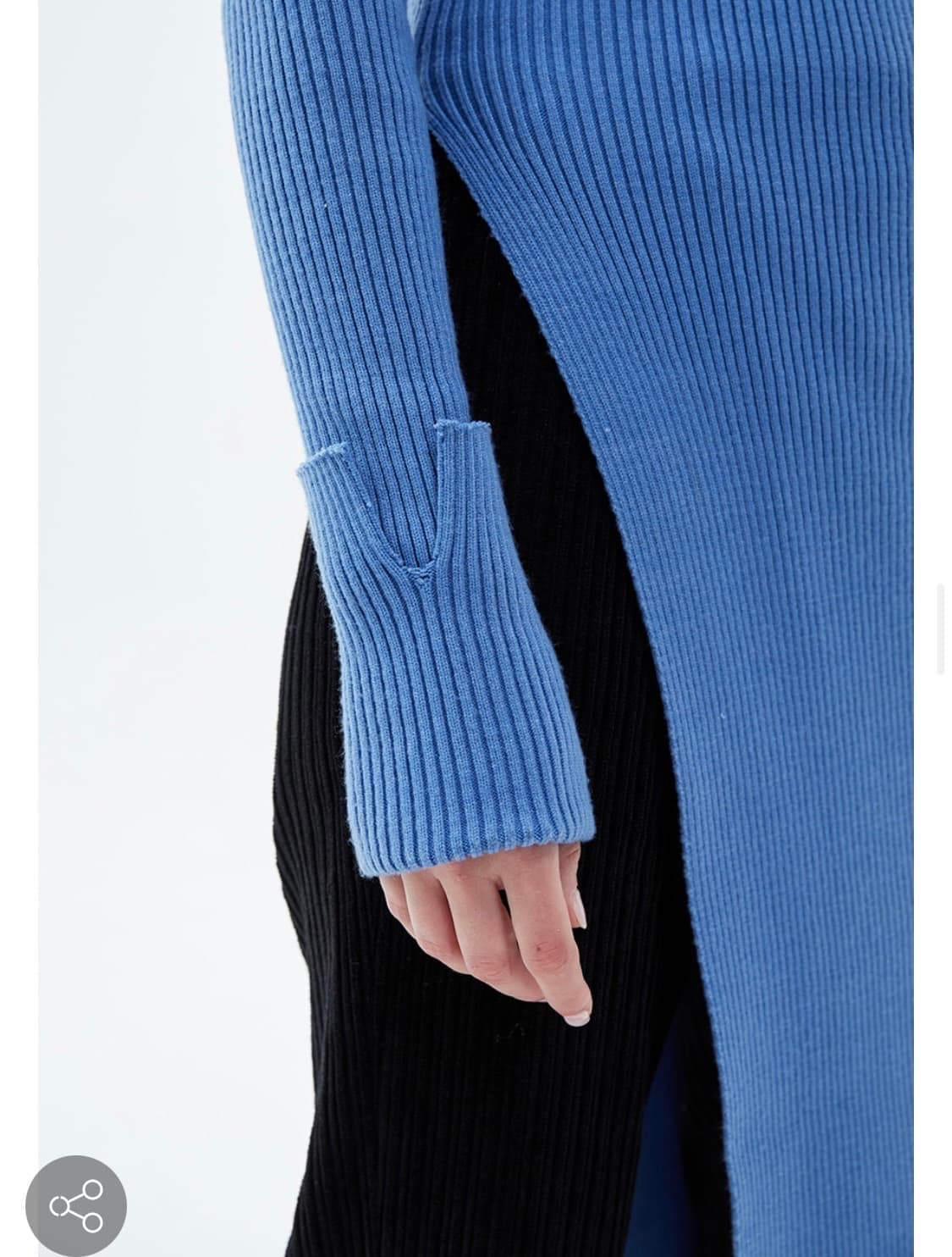 앤더슨 벨 데이지 레이어드 롱 니트 탑 xs 상품이미지3