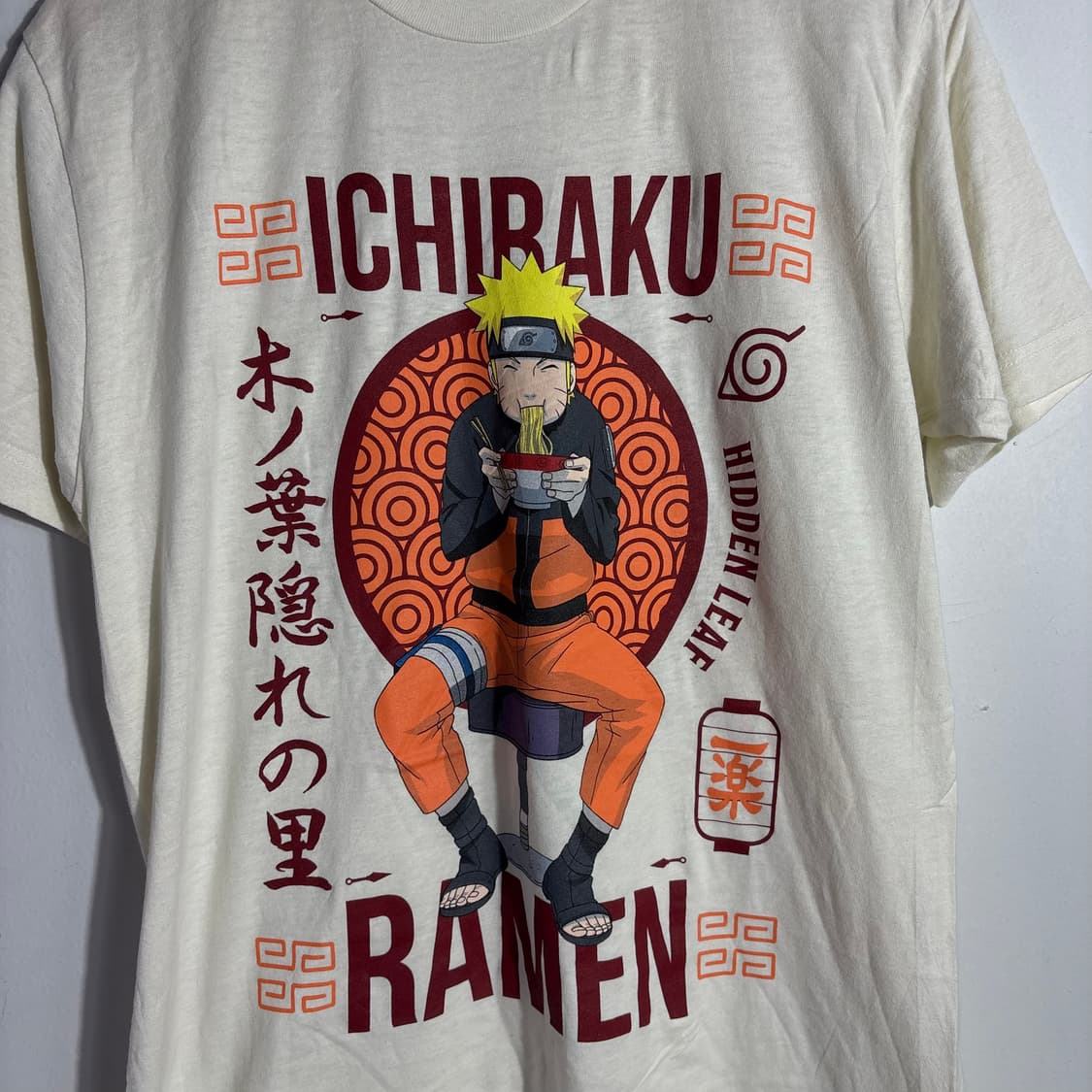 나루토 이치라쿠라멘 프린팅 반팔티 상품이미지2