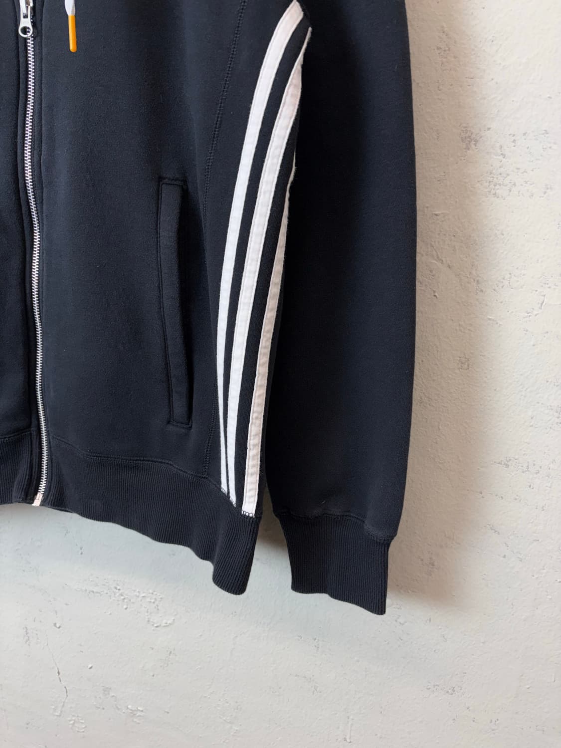 아디다스 빈티지 유벤투스 삼선 후드집업 블랙 상품이미지3