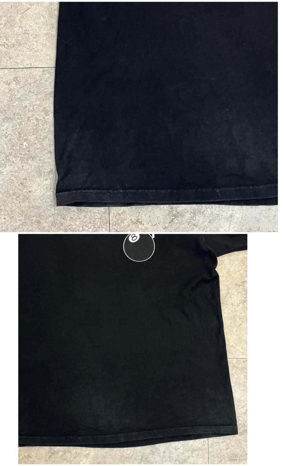 스투시 에잇볼 반팔티 블랙 L #csz3818 상품이미지5