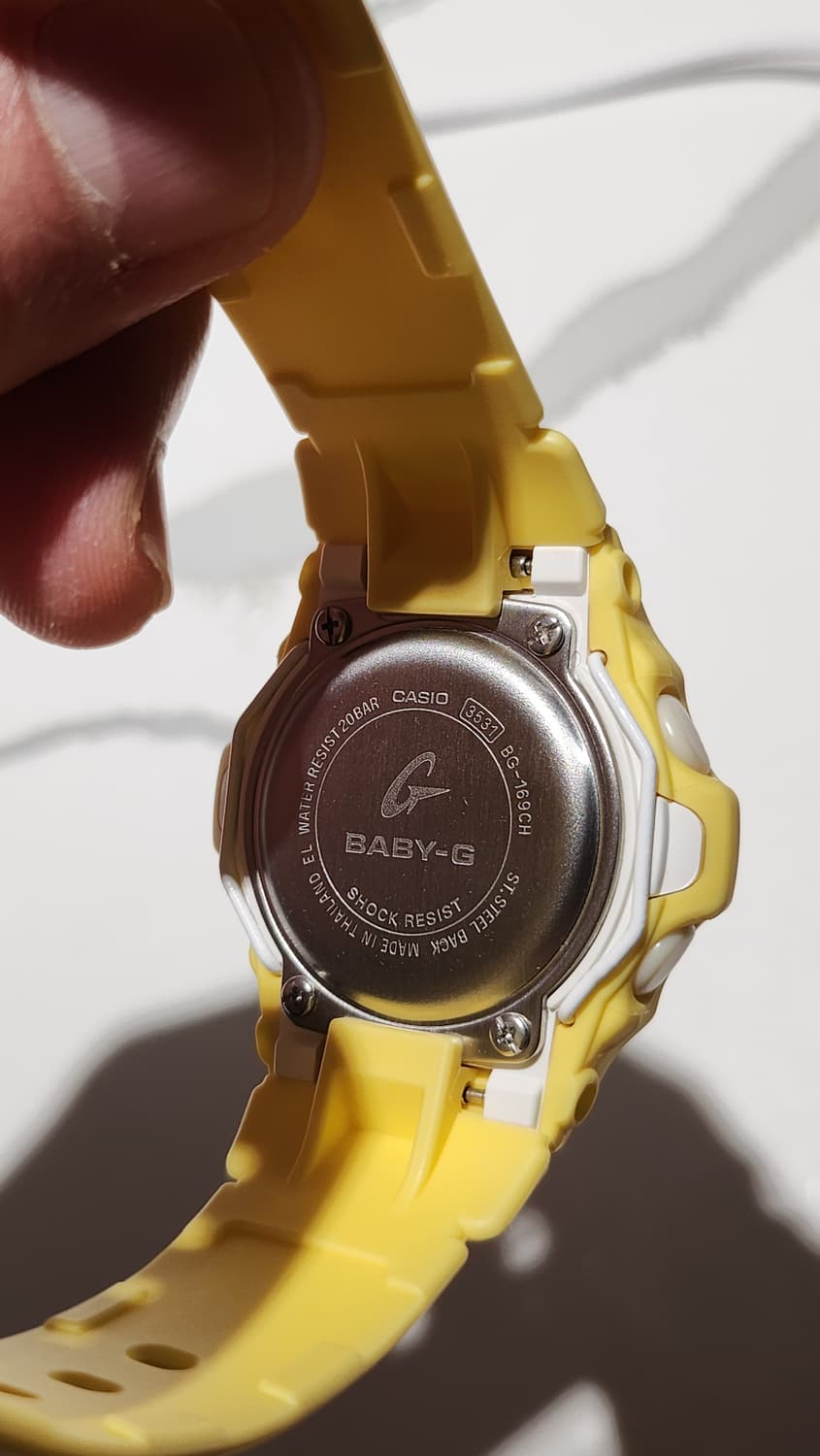 BABY-G BG-169 YELLOW 상품이미지5