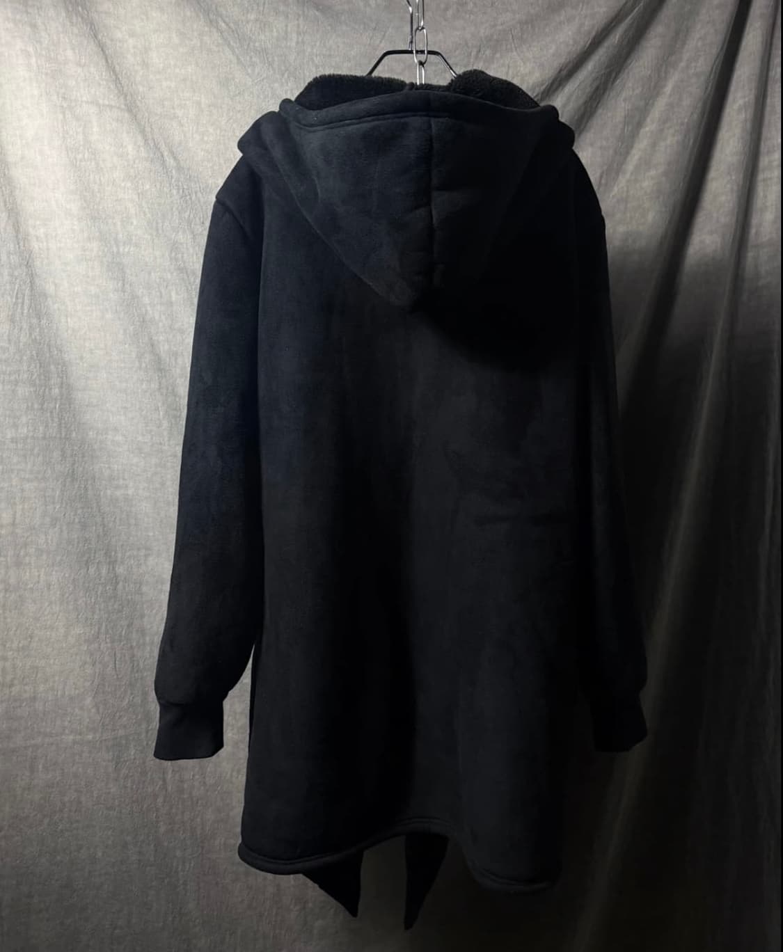 XFRM 사선 롱 플리스 후드 집업 상품이미지4