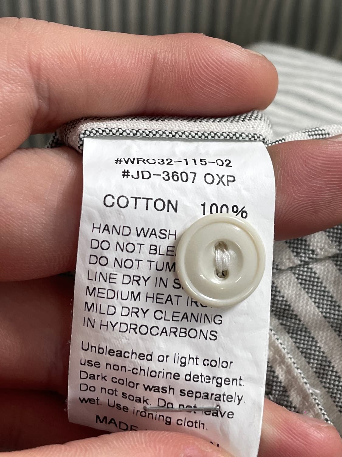 단톤 스트라이프 옥스포드 밴드 셔츠 (on.676) 상품이미지9