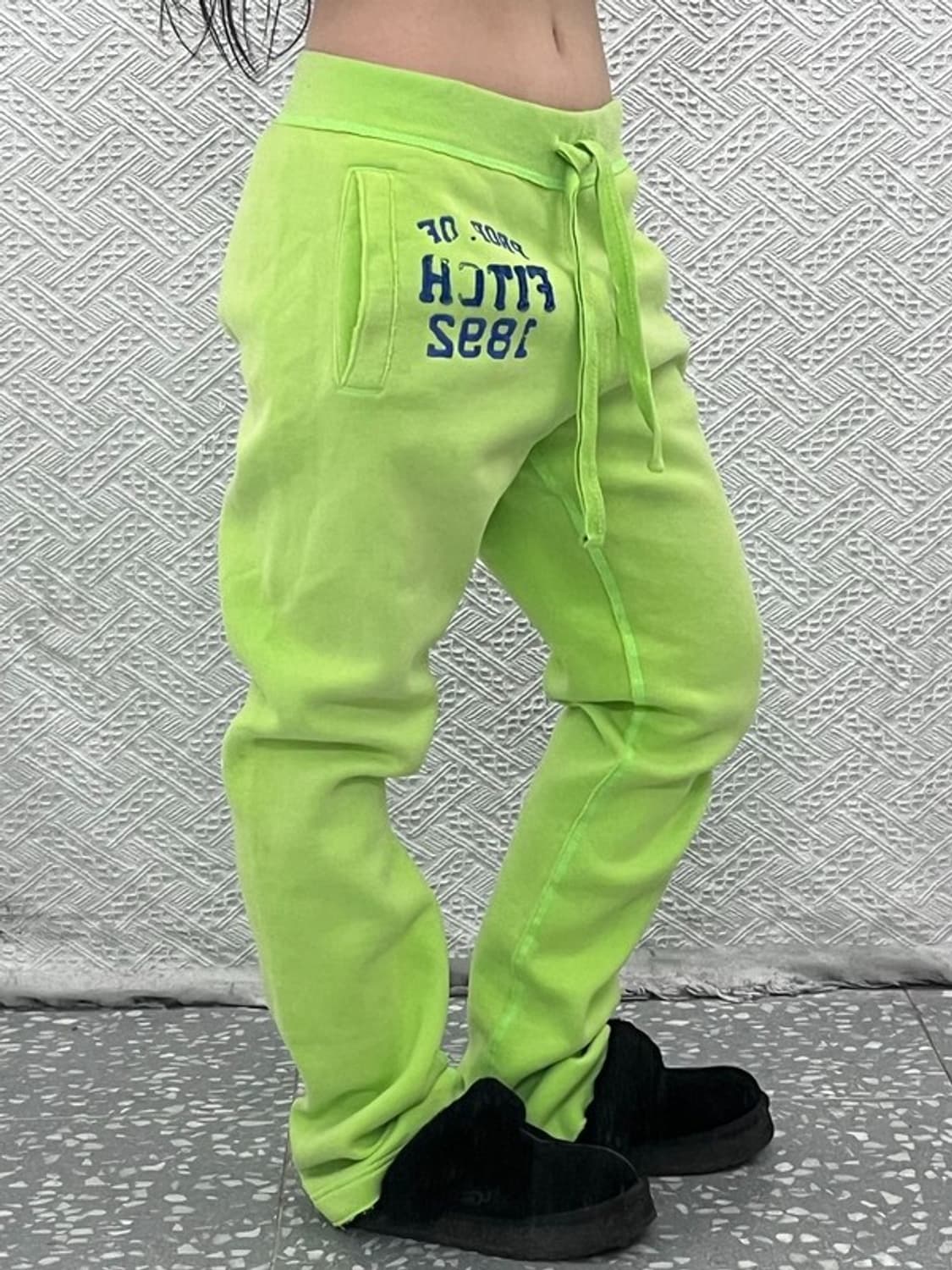 아베크롬비 대장급 Y2K 네온 올드스쿨 기모 스웻팬츠 L C07193 상품이미지2