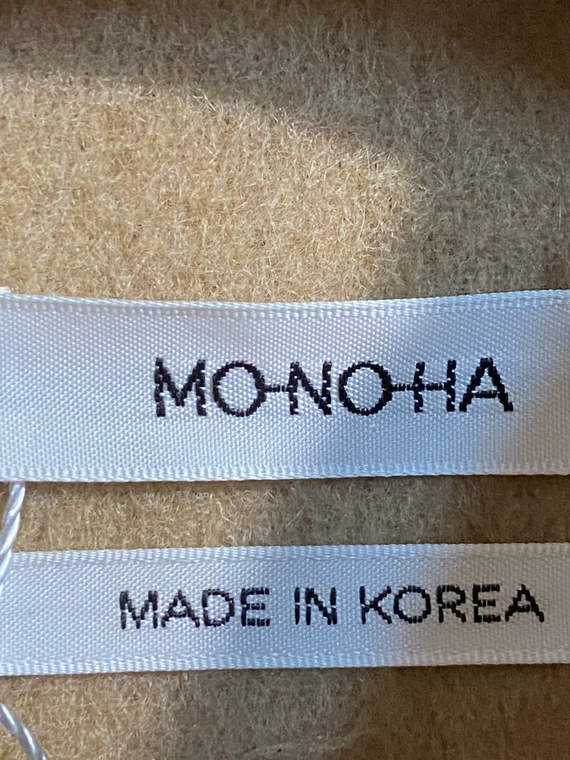 모노하 베이지 울 캐시미어 싱글 자켓 상품이미지3