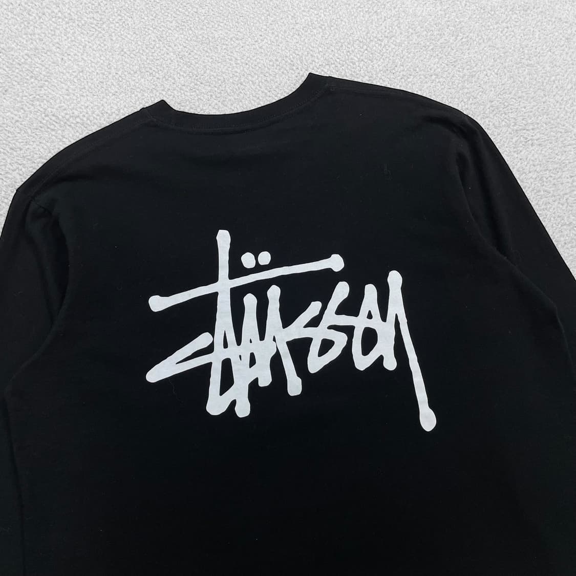 스투시 Stussy 베이직 로고 롱슬리브 블랙 상품이미지3