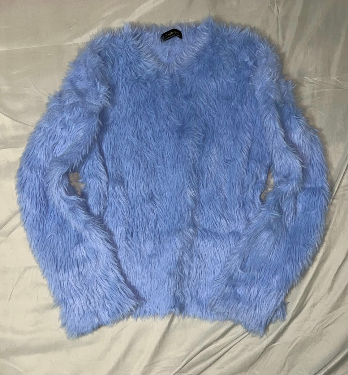 ✨vintage skyblue fur knit 오네갸루 니트✨ 상품이미지2