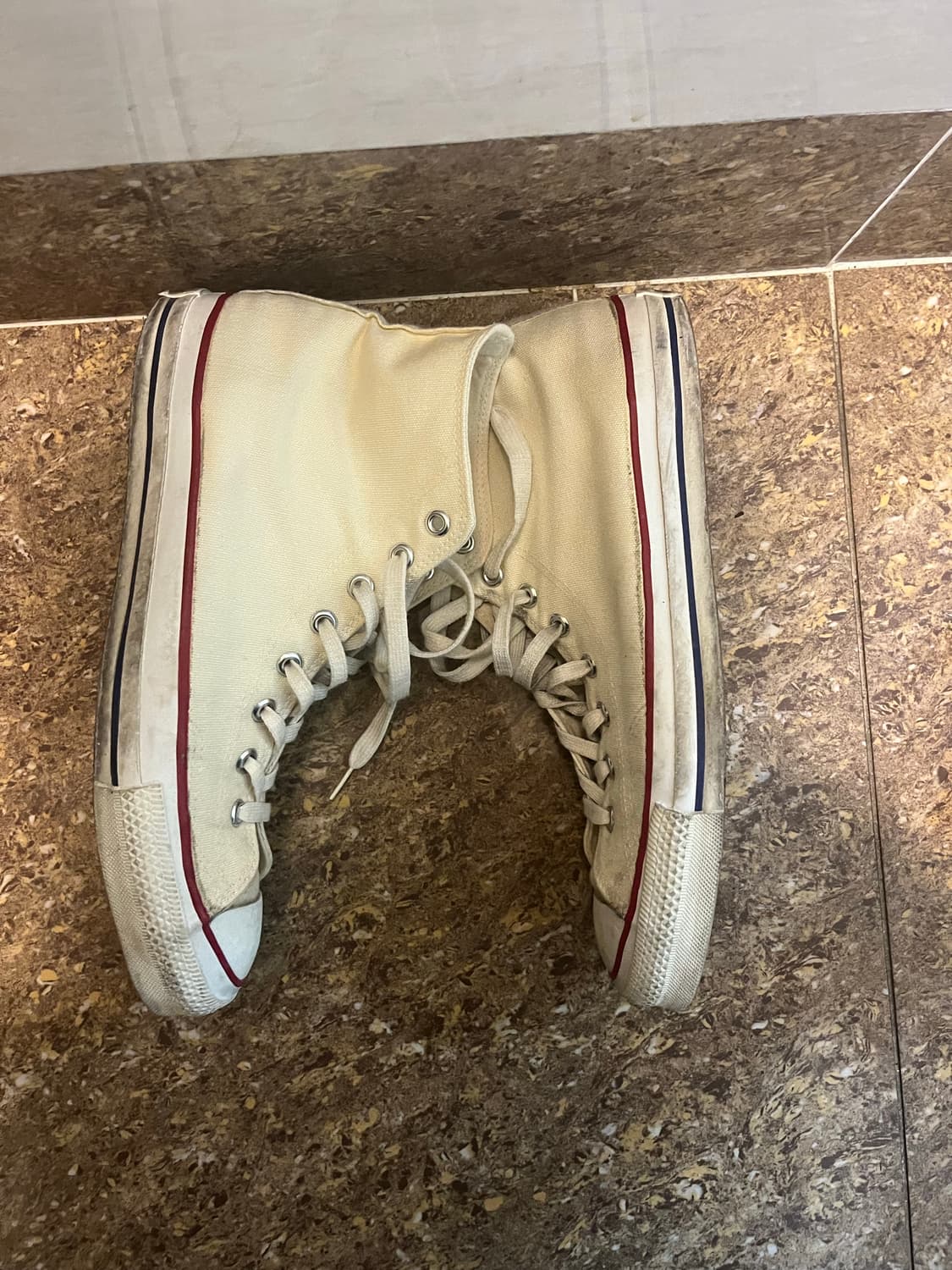80s 빈티지 컨버스 us11.5 화이트 상품이미지3