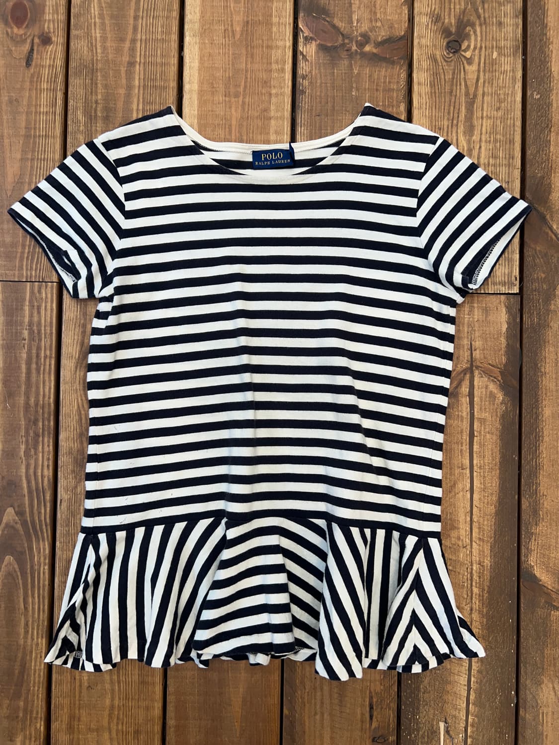 폴로 블랙 스트라이프 프릴 반팔 상품이미지5