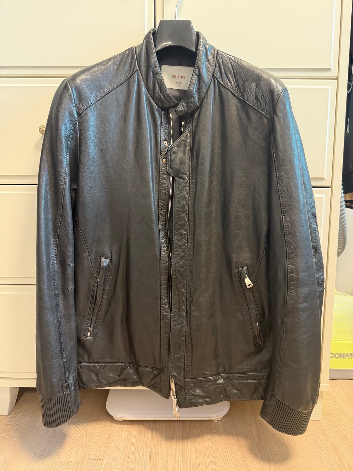 AND Z 웨스턴 무드 2WAY 램스킨 양가죽 바이커 레더 자켓 is 상품이미지1