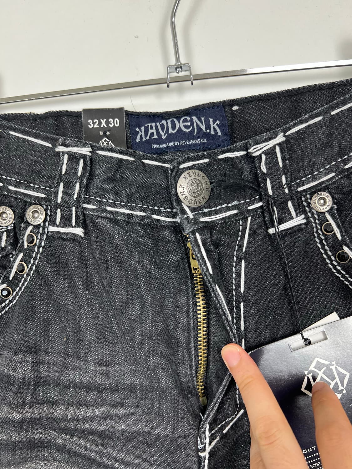 REVE JEANS Y2K 워싱 데님 팬츠 상품이미지6