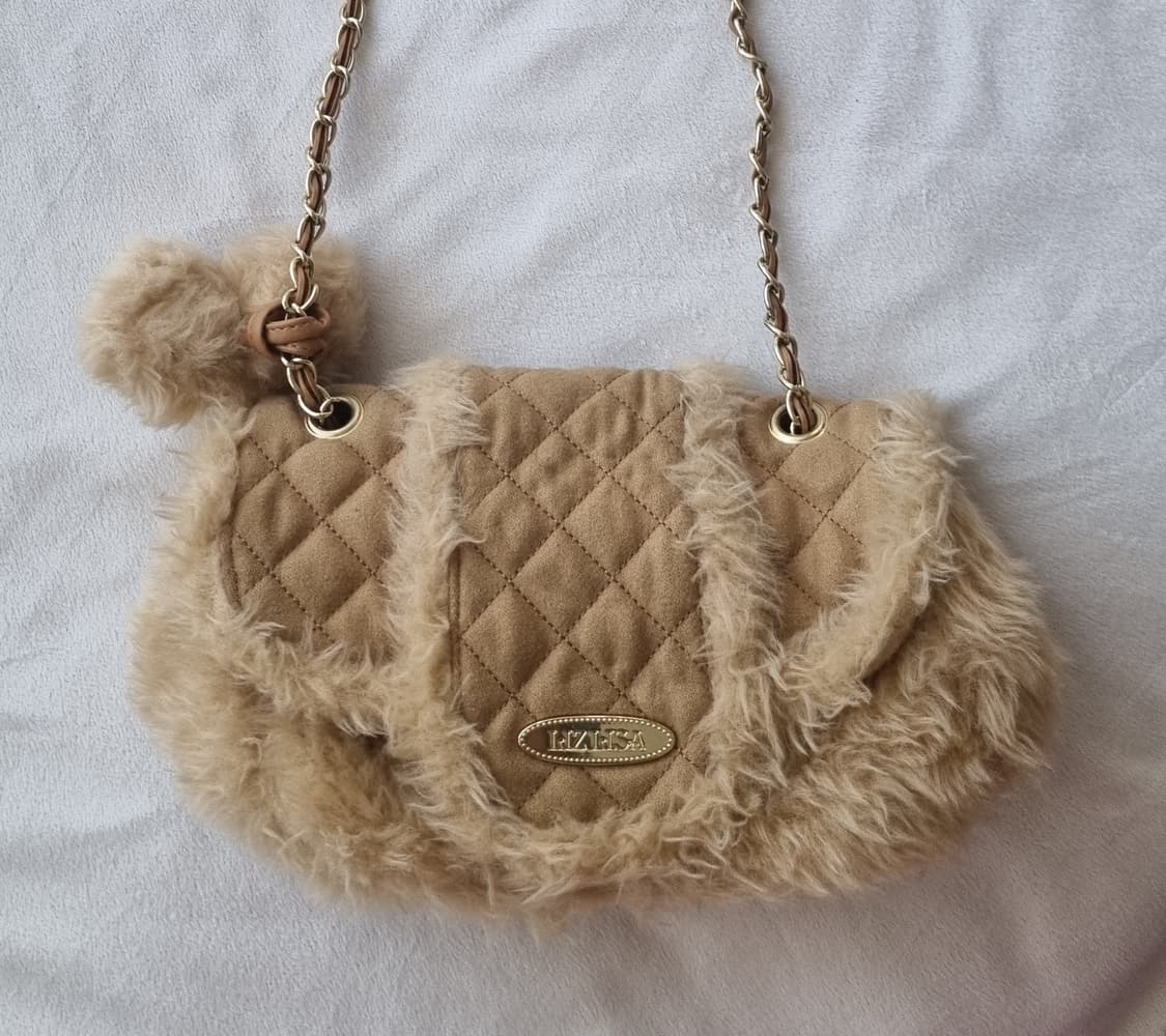 빈티지 리즈리사 갸루 퍼 폼폼 가방  상품이미지1