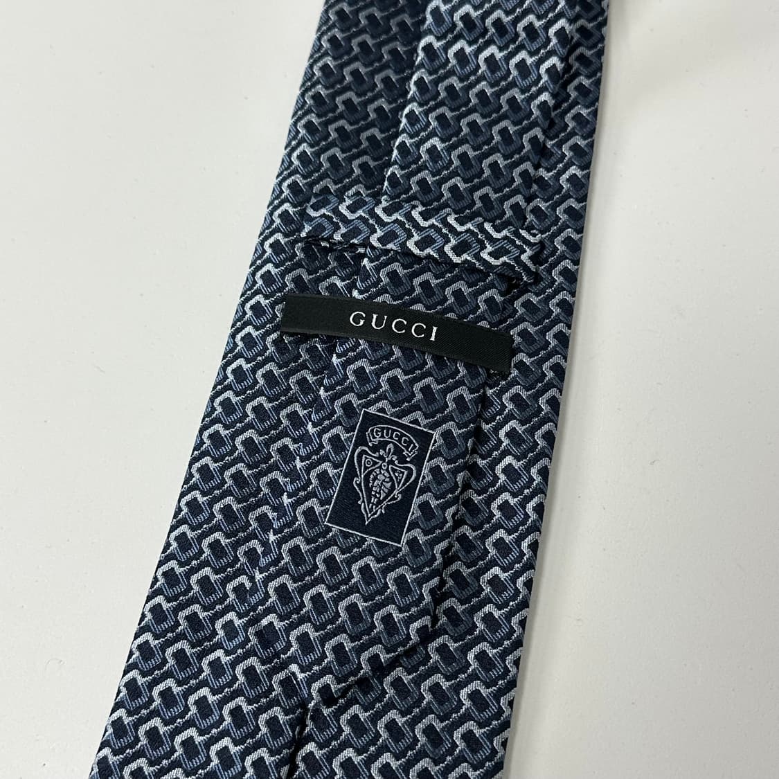 구찌 패턴 실크 넥타이 상품이미지4
