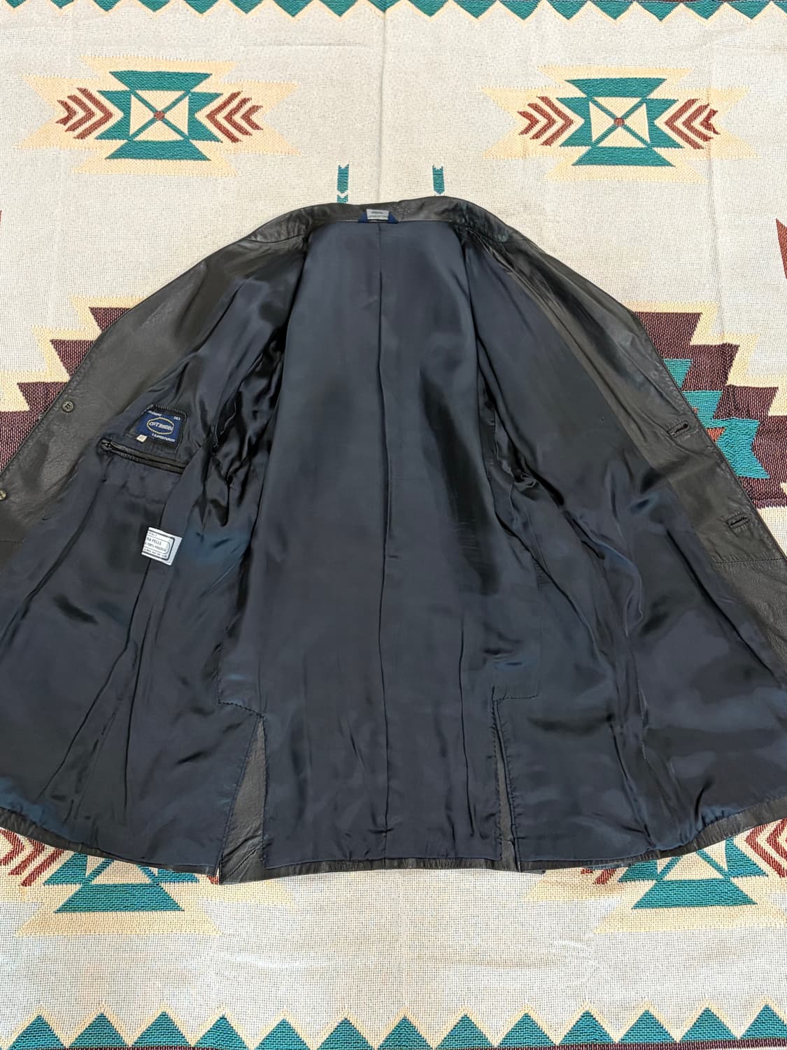 90s Centromoda 이태리 레더 블레이저 카코트 상품이미지4