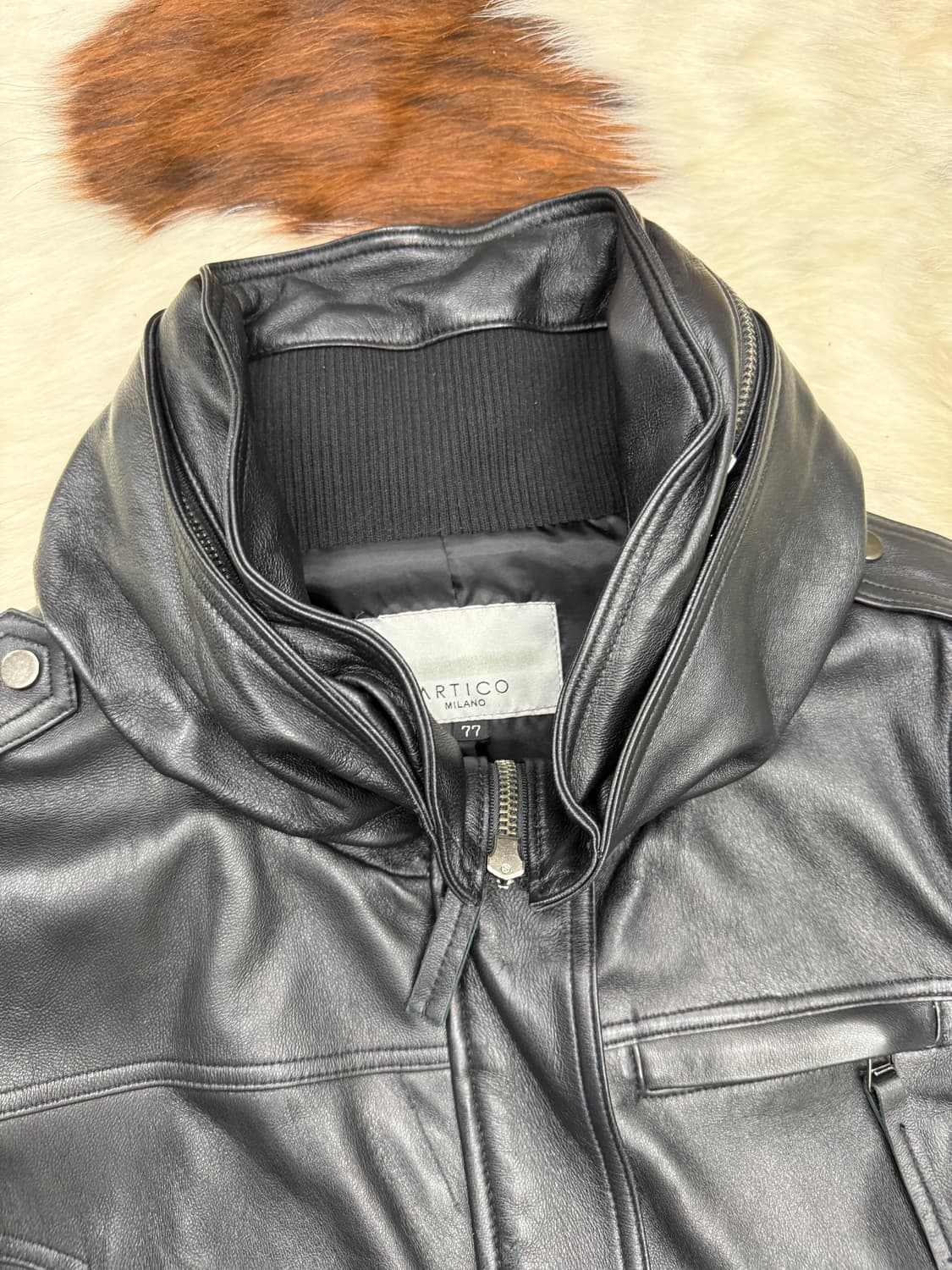 이탈리안 램레더 크롭 보노자켓 상품이미지2