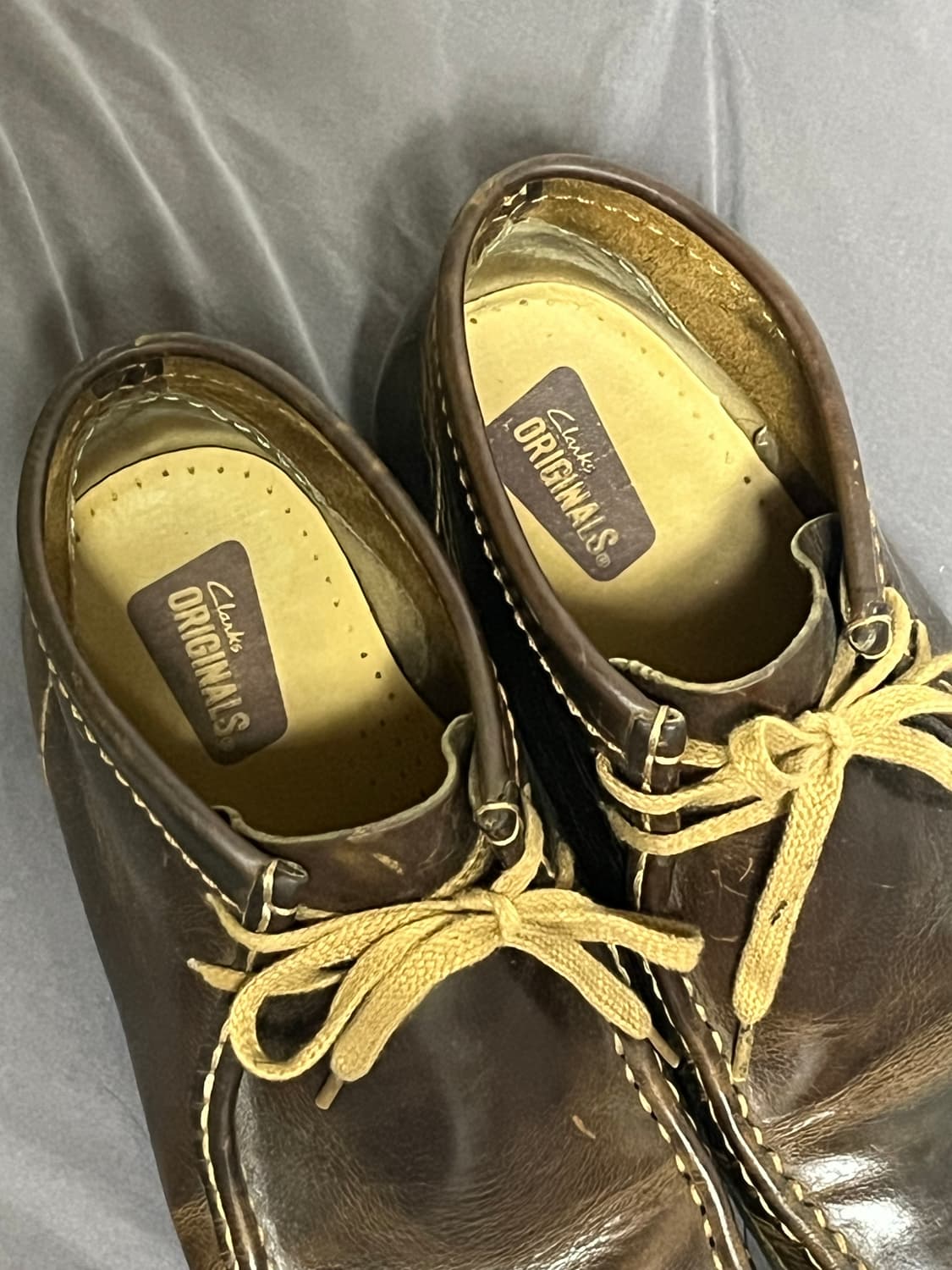 Clarks Wallabee brown leather boots 상품이미지2