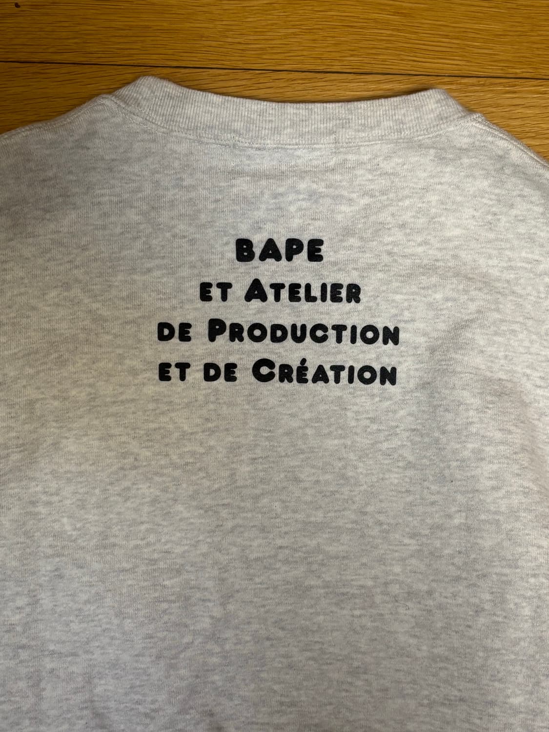 베이프 × 아페쎄(APC) 콜라보 스웻셔츠(L) 상품이미지3