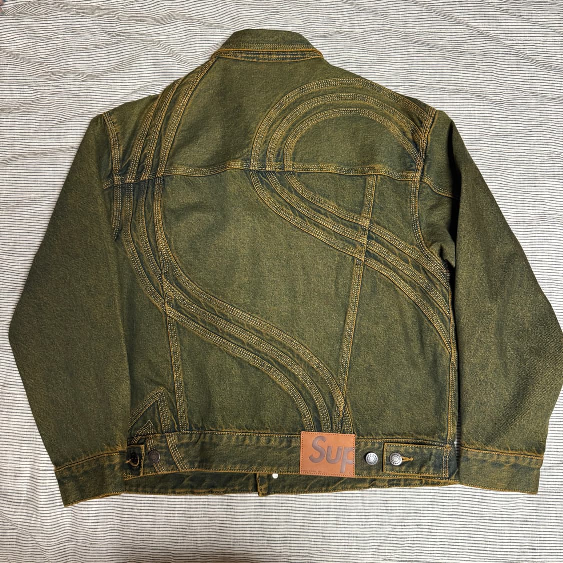 슈프림 S로고 데님 트러커 자켓 스몰 상품이미지2