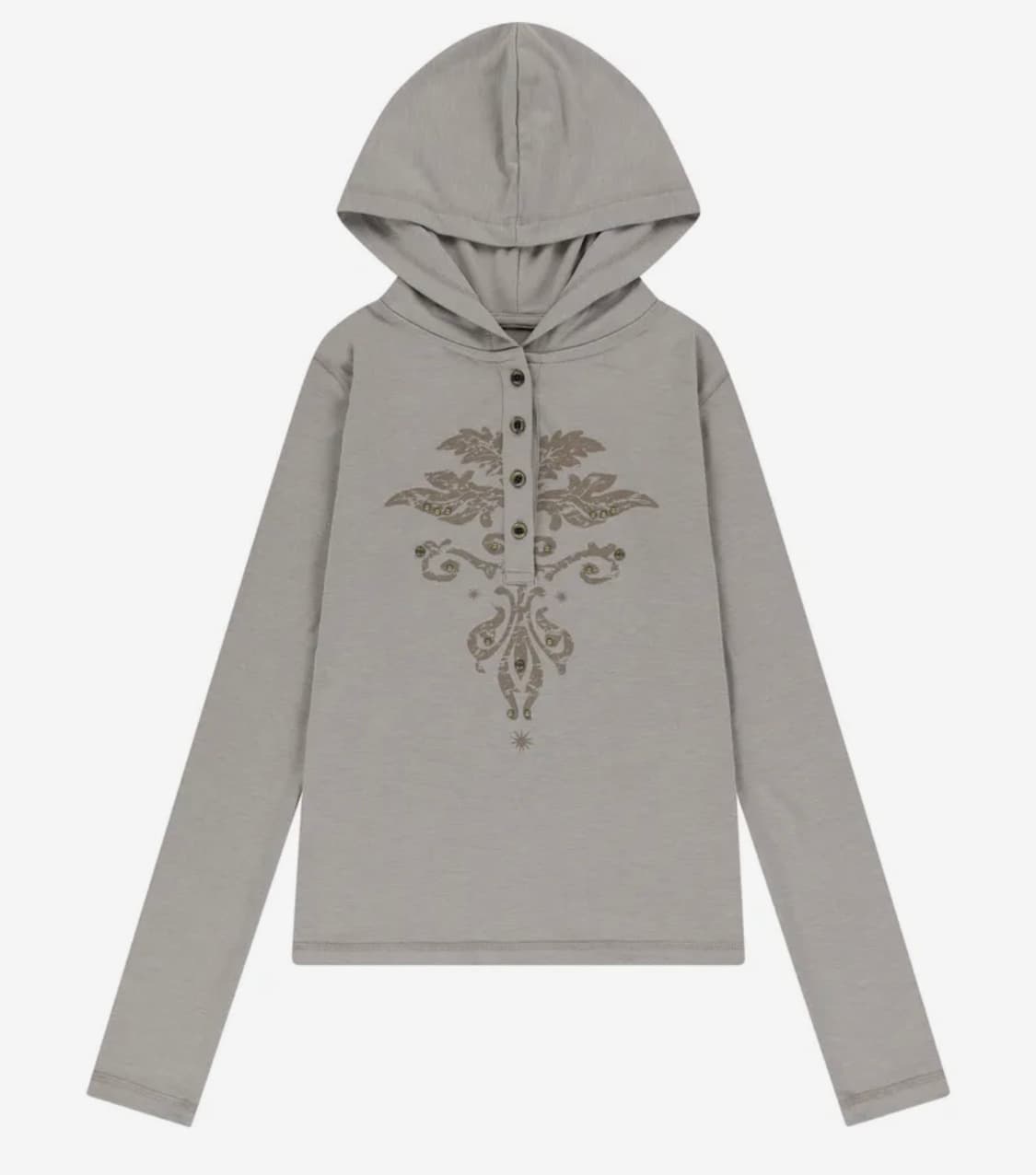 아캄 Studded Leaf Hooded Long Sleeve 롱슬리브 상품이미지2