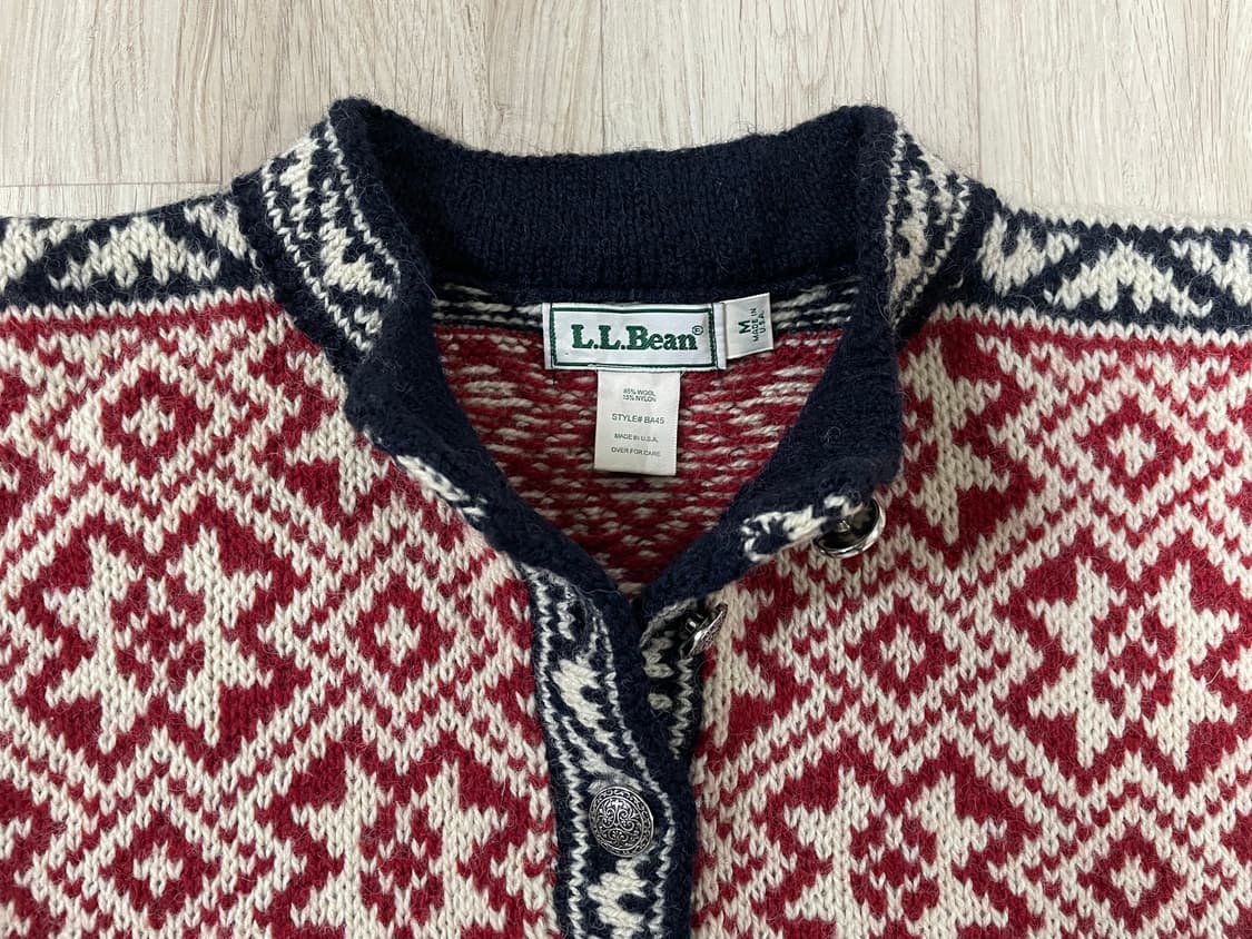 100) 80s 엘엘빈 버드아이 아노락 스웨터(미국제)RRL&LVC&폴로 상품이미지3