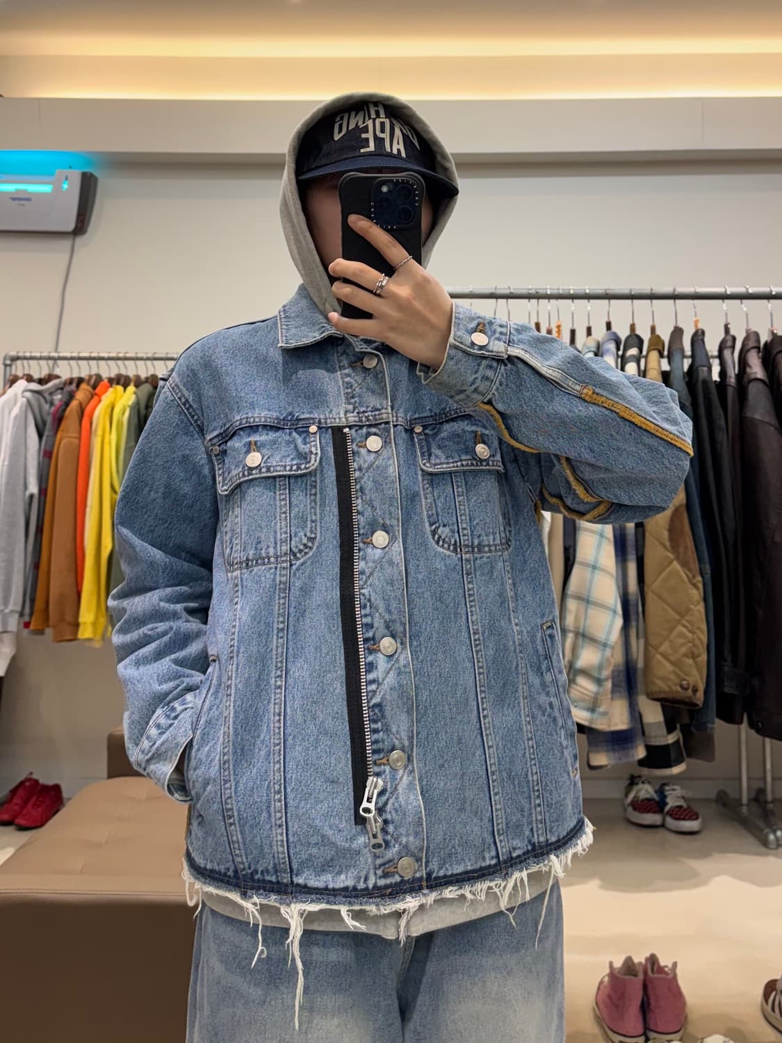 앤더슨벨 투웨이 데미지 데님자켓 상품이미지7