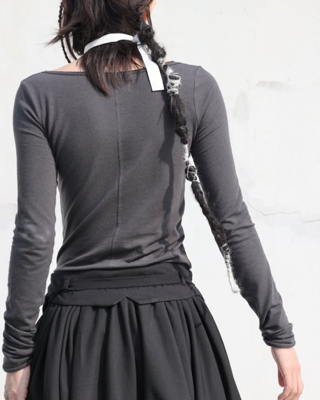 Corset Ruffle Skirt black 상품이미지4