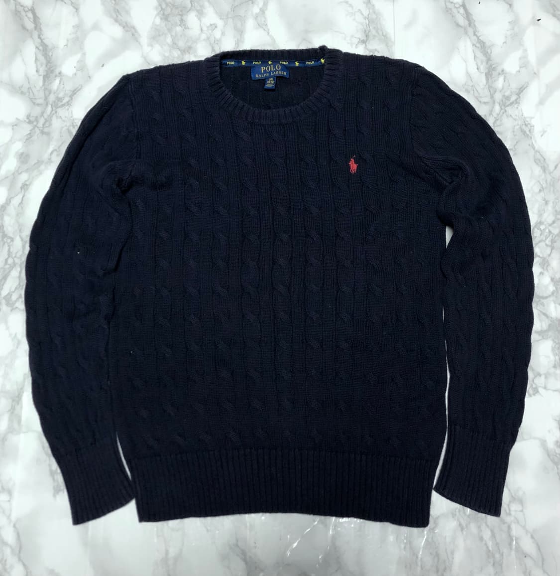 폴로 랄프로렌 꽈배기 니트 여성추천 깔끔 상품이미지1