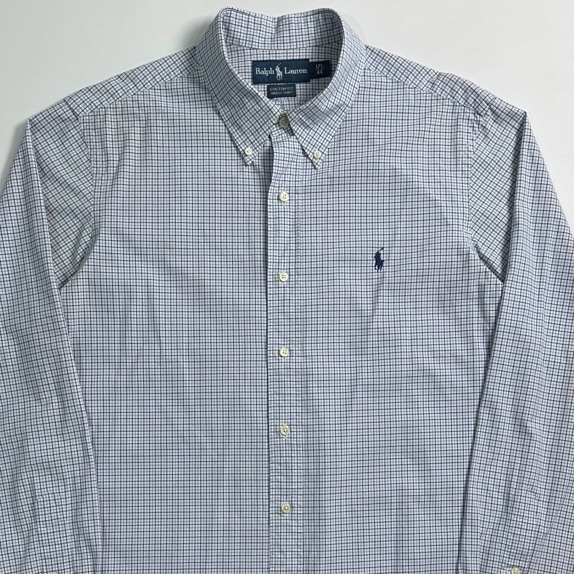 폴로 랄프로렌 블루 체크 셔츠  상품이미지2
