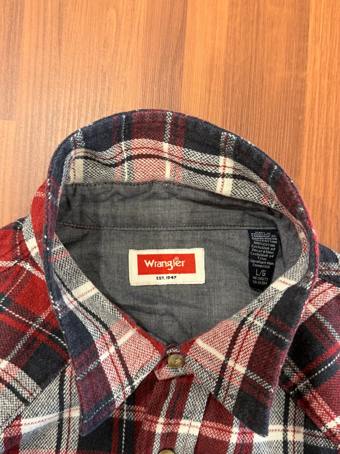 Wrangler 랭글러 코튼 플란넬 웨스턴 체크 셔츠 상품이미지7