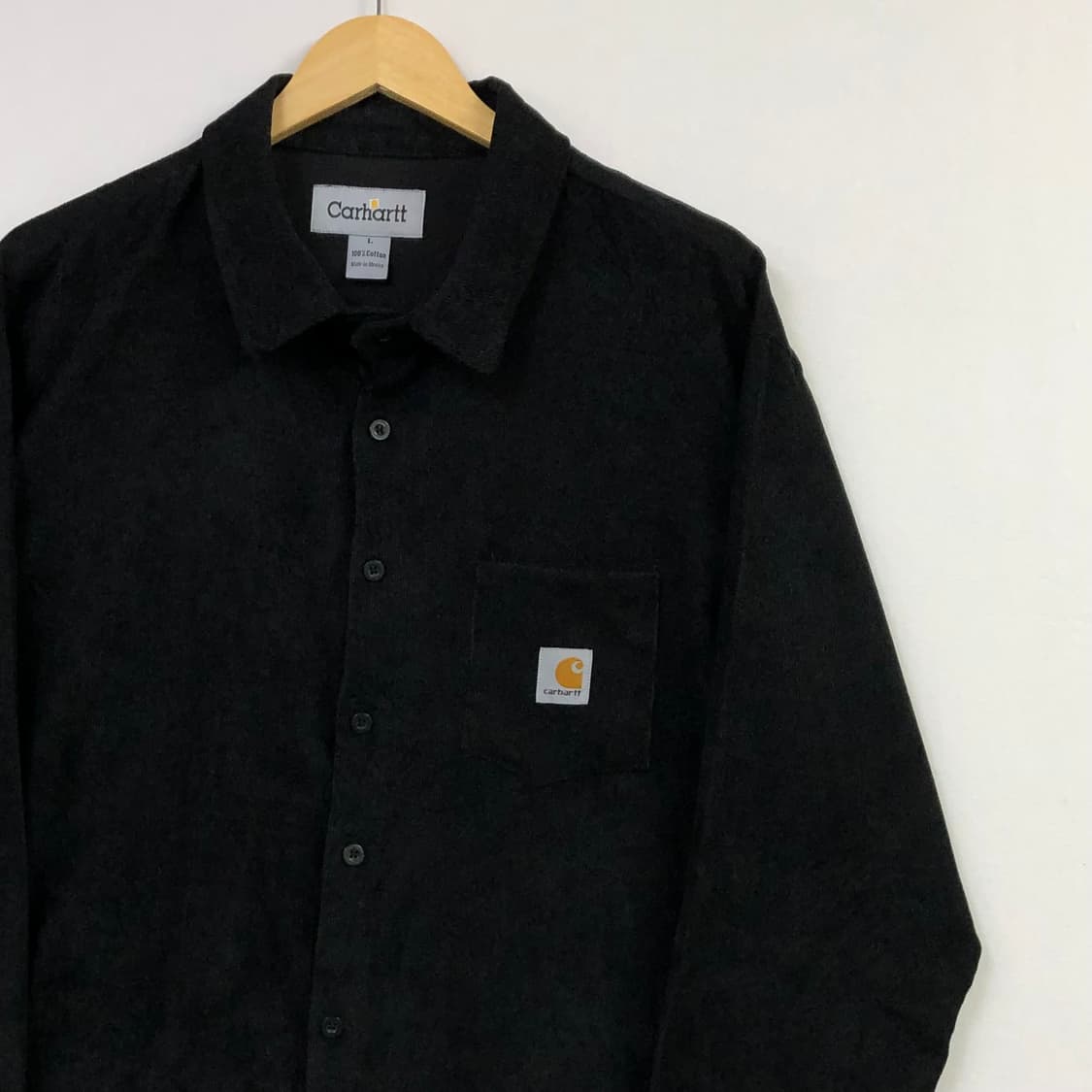 105 칼하트 블랙 코듀로이 셔츠 상품이미지1