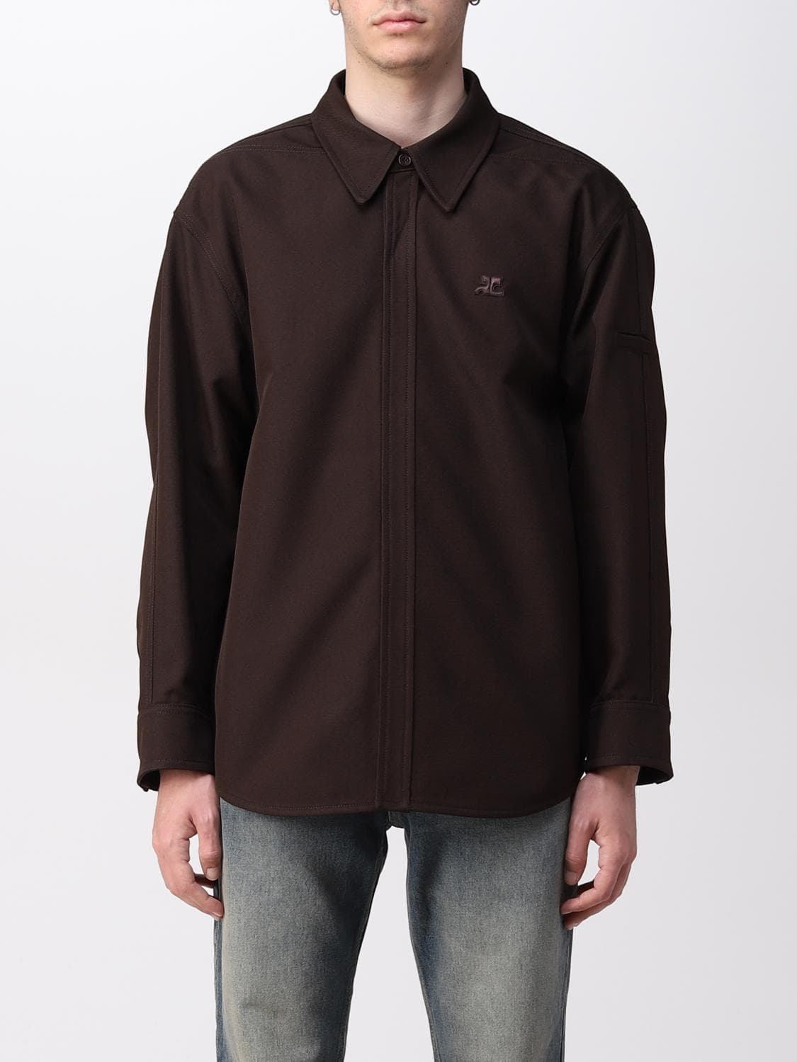 [M] 쿠레쥬 Courreges 오버셔츠 버건디 상품이미지1