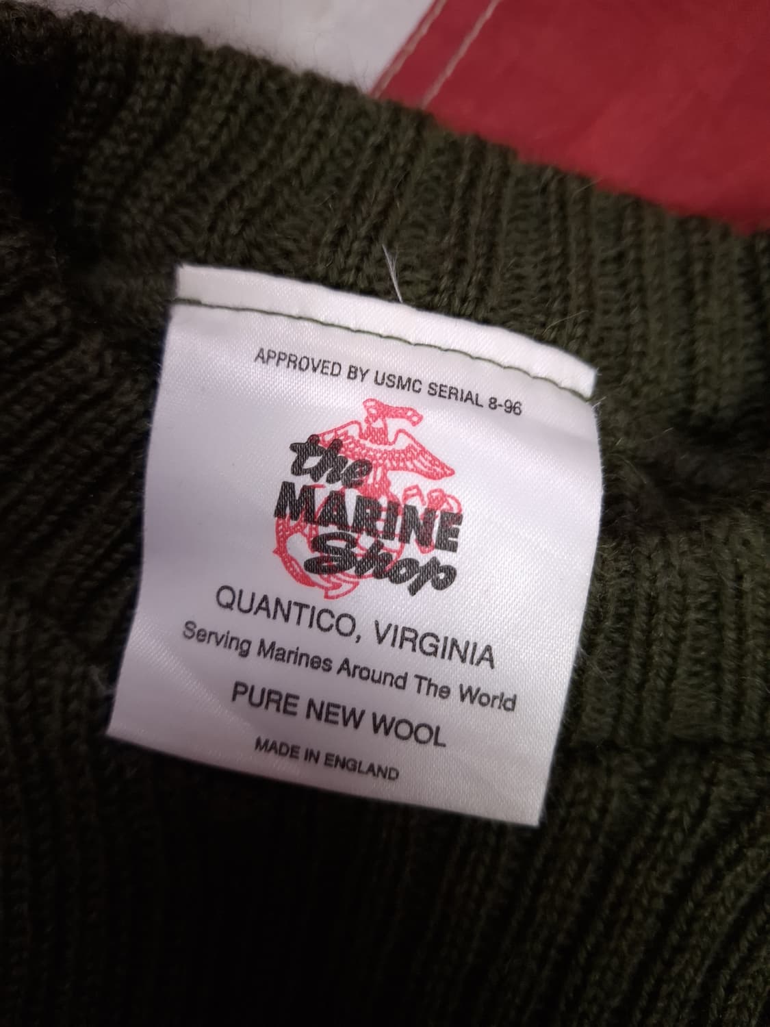 새제품 영국제조 민수용 미해병대 울 코만도 니트 상품이미지3