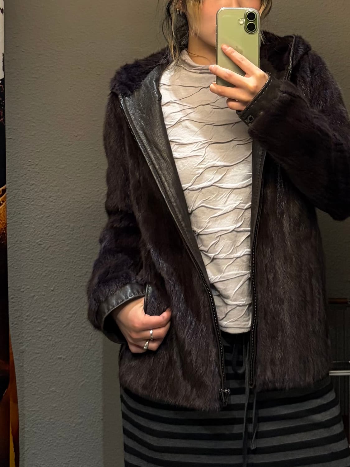 빈티지 후드 퍼자켓 상품이미지4